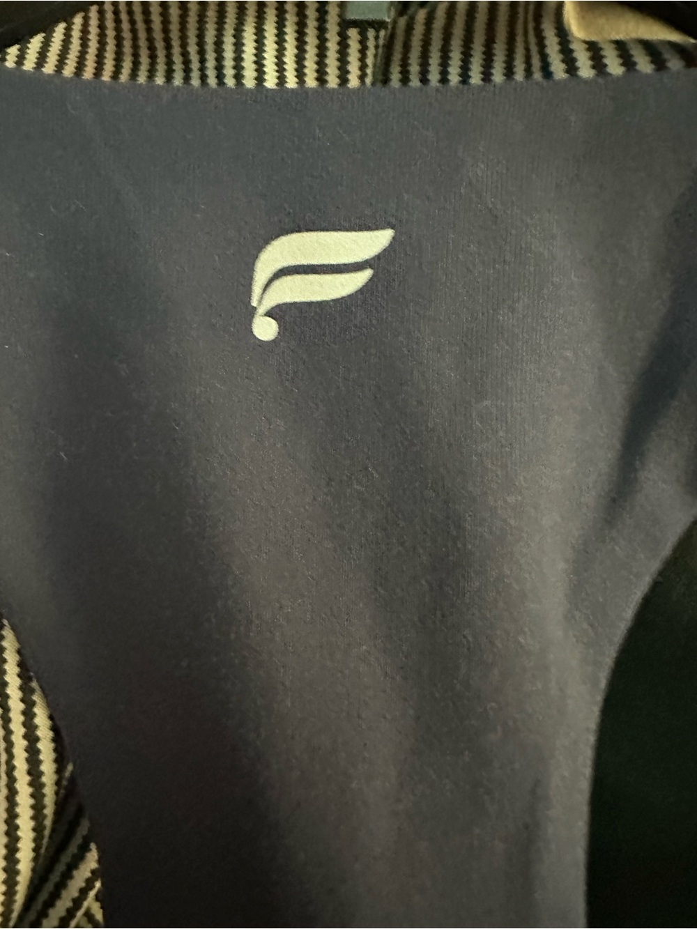 Fabletics Navy Racerback Crop Tank Top - Picture 3 of 3